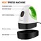 Mini Heat Press, Heat Transfer Machine, Constant Temp Control, Insulated Safety Base, Fits for Crafts, T-Shirt, Hat, Cap, Pillows (White Green)